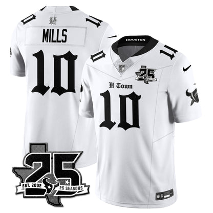 HOU 25th Seasons in 2026 Gothic Vapor Gold Edition Limited Jersey - All Stitched