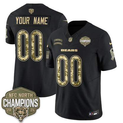 Chicago Bears 2026 Salute to Service V2 Vapor Custom Jersey - Stitched