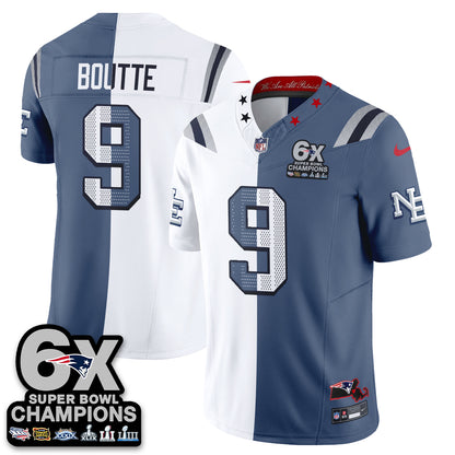 NE Rivalries Split Edition Vapor Jersey - Stitched