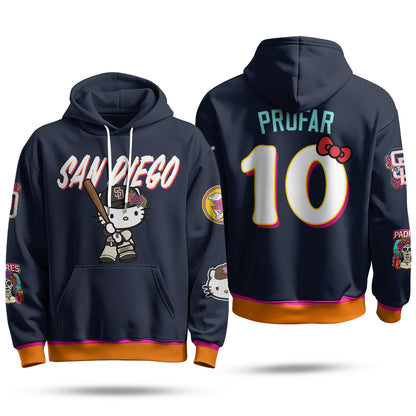San Diego Padres x Meow KT Hoodie - Stitched