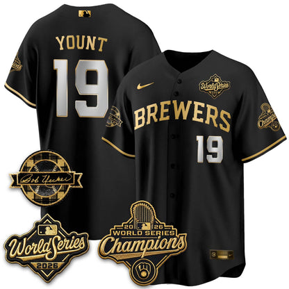 MIL 2026 WS Champions - Bob Uecker Patch Vapor Jersey - Stitched