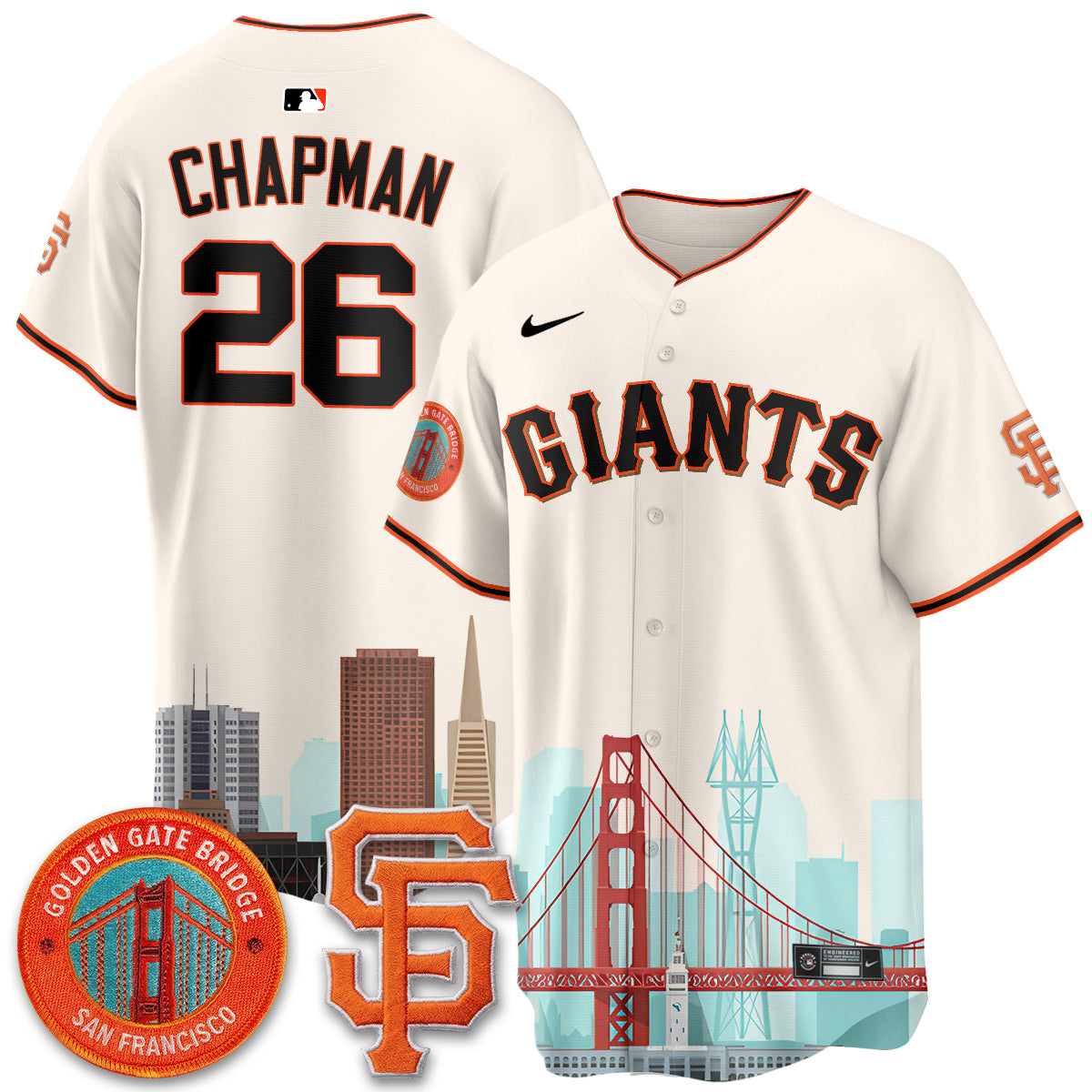 San Francisco Giants SF City Edition Vapor Jersey - Stitched