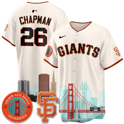 San Francisco Giants SF City Edition Vapor Jersey - Stitched