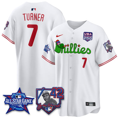 PHI Phanatic 2026 New Era & 250th USA Vapor Limited Jersey - All Star Game - All Stitched