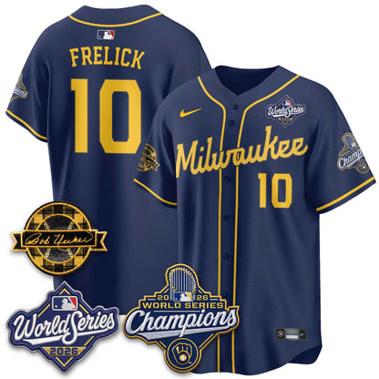MIL 2026 WS Champions - Bob Uecker Patch Vapor Jersey - Stitched