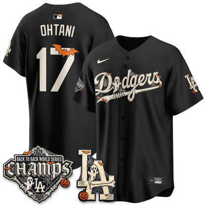 Los Angeles Dodgers Halloween 2026 Vapor Jersey - Stitched