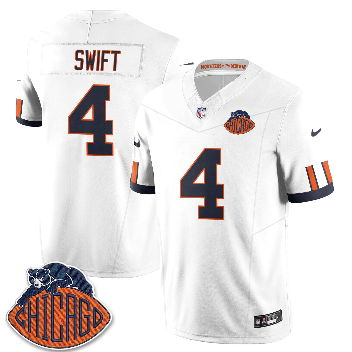 Chicago Bears 2026 Rivalries Vapor Jersey - Stitched