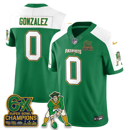 New England Patriots Irish Edition Vapor Jersey - Stitched
