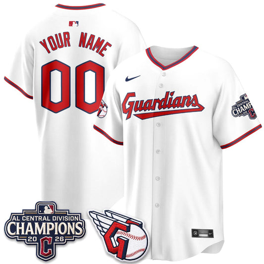 CLE 2026 AL Central Champs Vapor Custom Jersey - Stitched