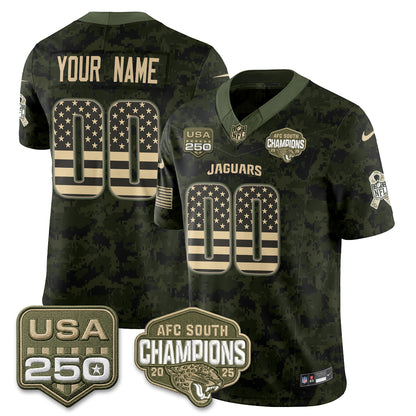 JAX 2026 Salute to Service Vapor Custom Jersey - Stitched