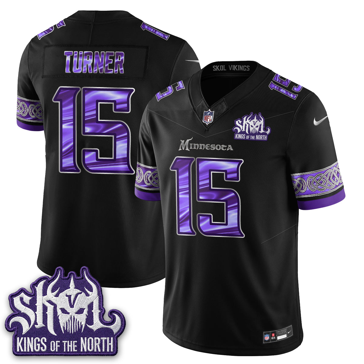 MIN Fangear Edition Warrior Skol Patch Vapor Jersey - Stitched