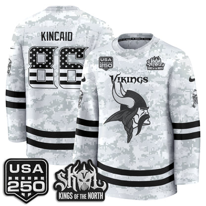 MIN 2026 Salute To Service Edition Hockey Jersey - Printed