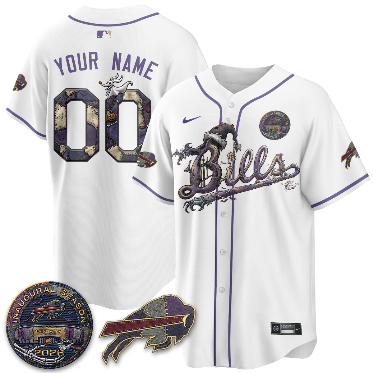 BUF 2026 Nightmare Edition Vapor Custom Baseball Jersey - Stitched
