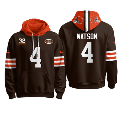 CLE 1946 Anniversary Patch Fleece Hoodie - Printed