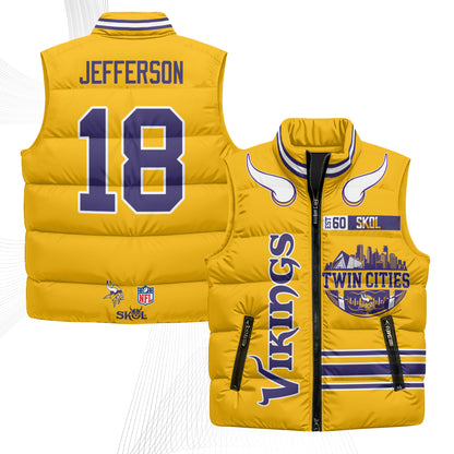 MIN Twin City Puffer Vest - Printed