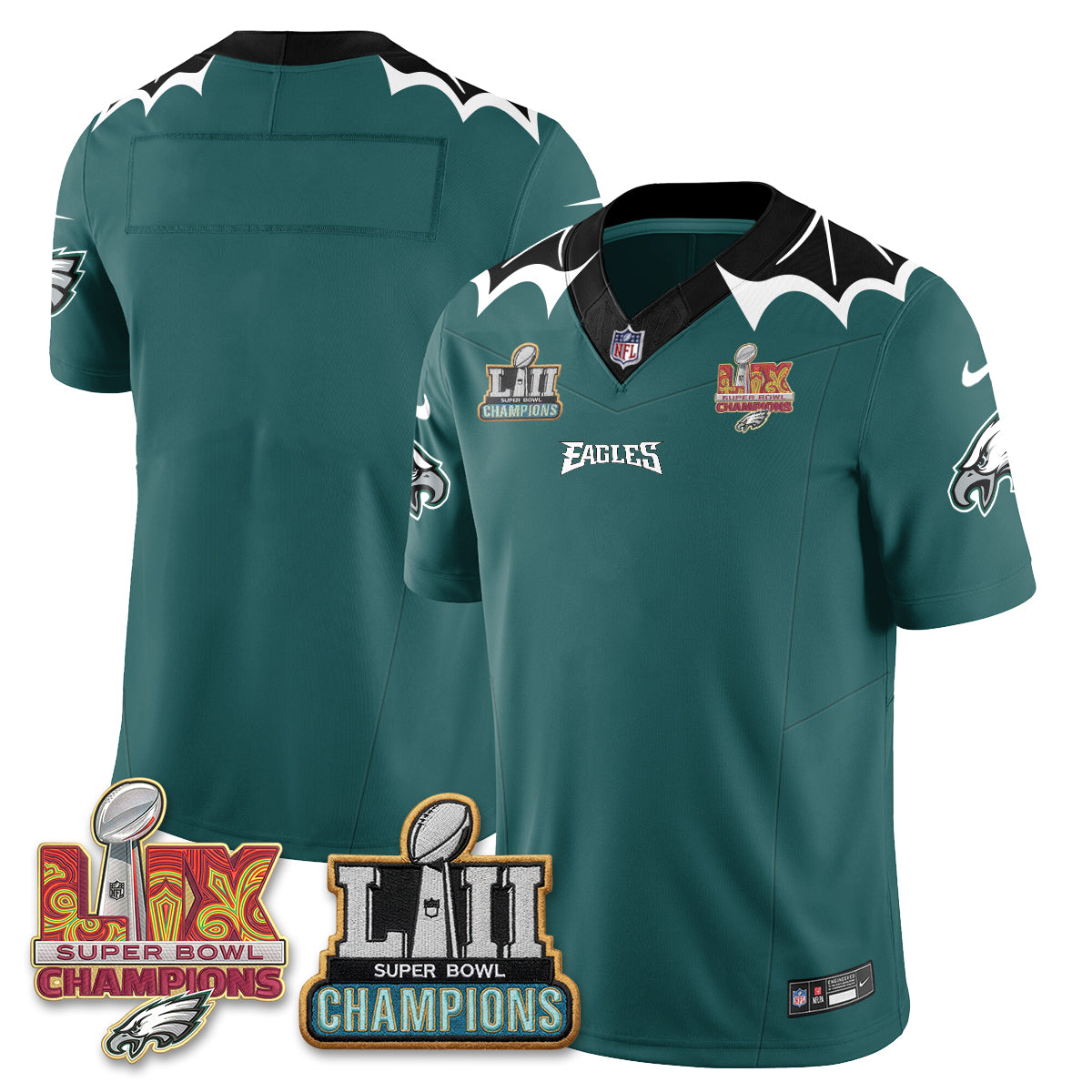 Philadelphia Eagles x Bat Edition Vapor Jersey - Stitched