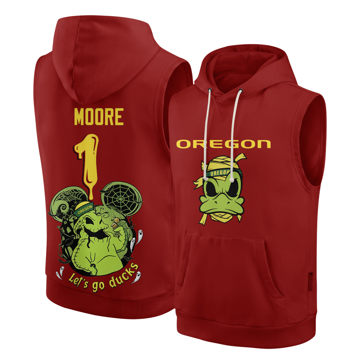 ORE x Boongie Monster Edition Pullover Sleeveless Hoodie Tank Top - Printed