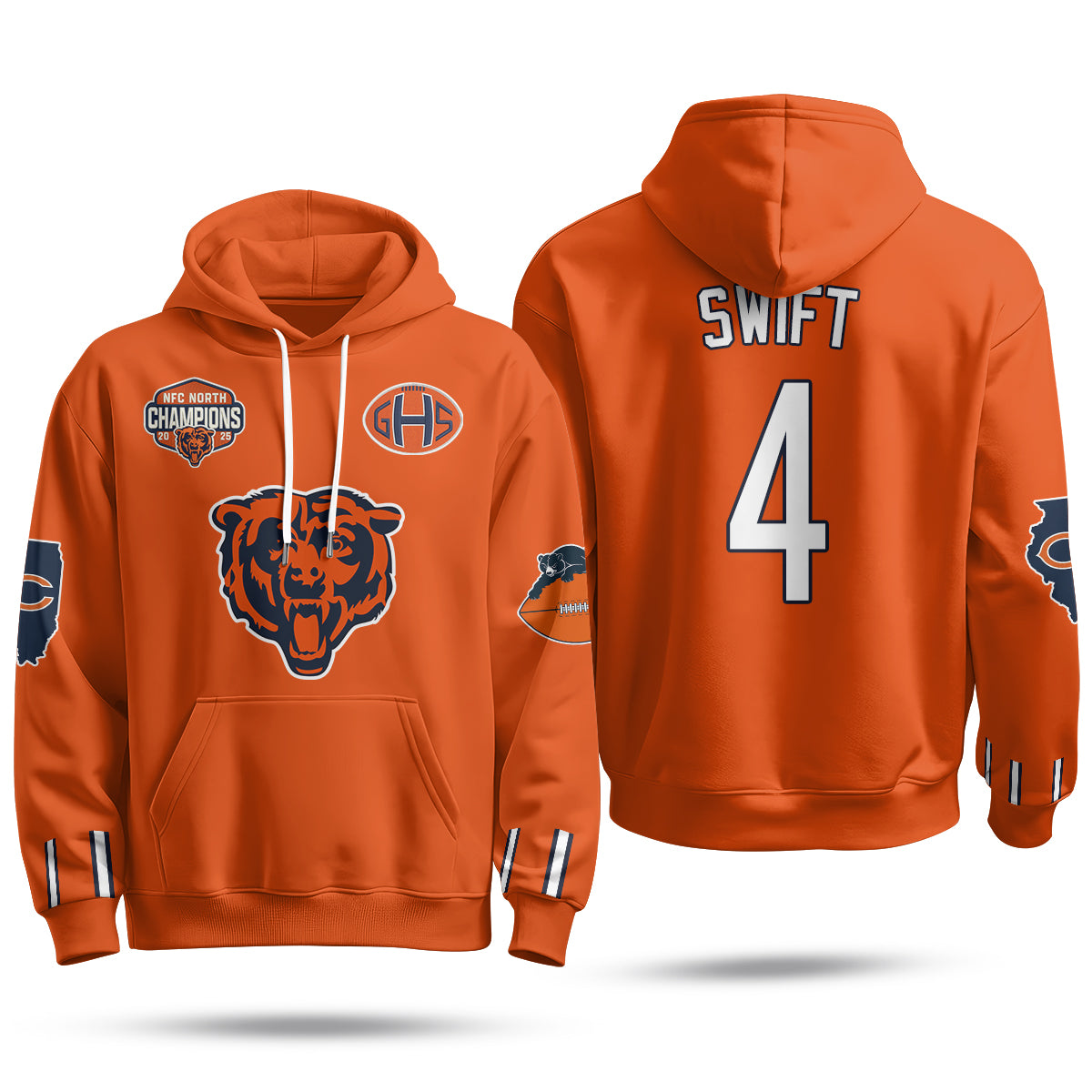 Chicago Bears 2026 Rivalries Hoodie - Stitched