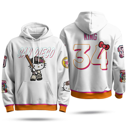 San Diego Padres x Meow KT Hoodie - Stitched