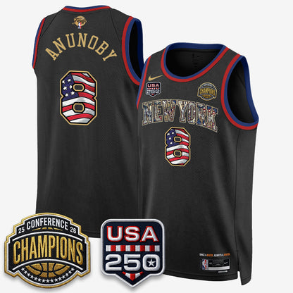 New York Knicks 2026 NBA Eastern Conference Champions x Fourth of July Vapor Jersey - Stitched