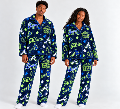 ATL x Outkast 30th Anniversary Flannel Pajama Set - Printed