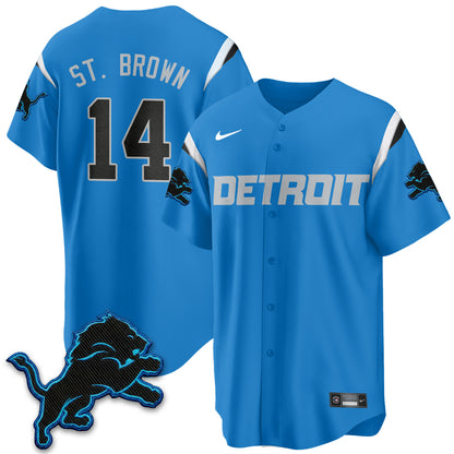 Detroit Lions 2026 Rivalries Baseball Vapor Jersey - Stitched