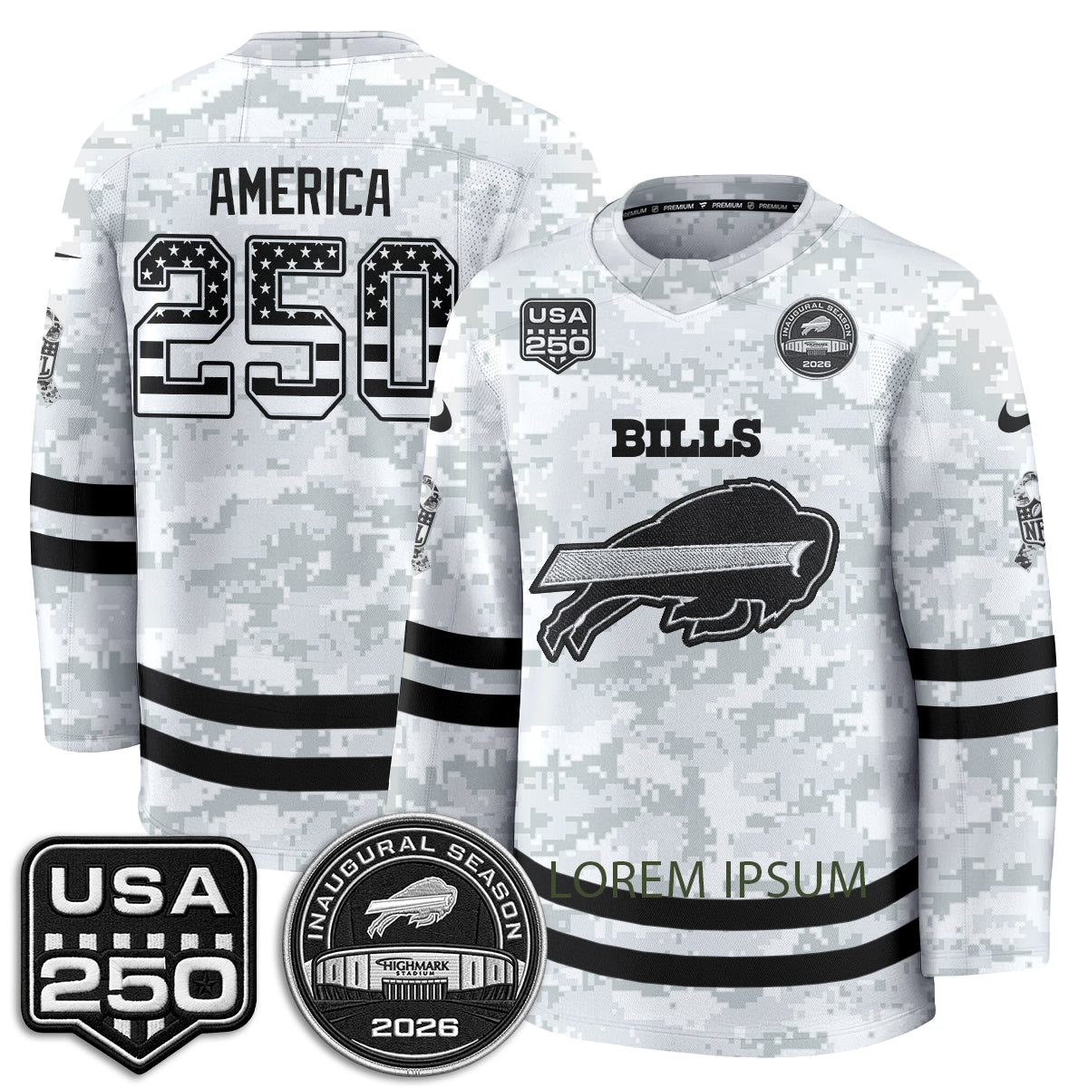 BUF 2026 Salute To Service Edition Hockey Jersey - Printed