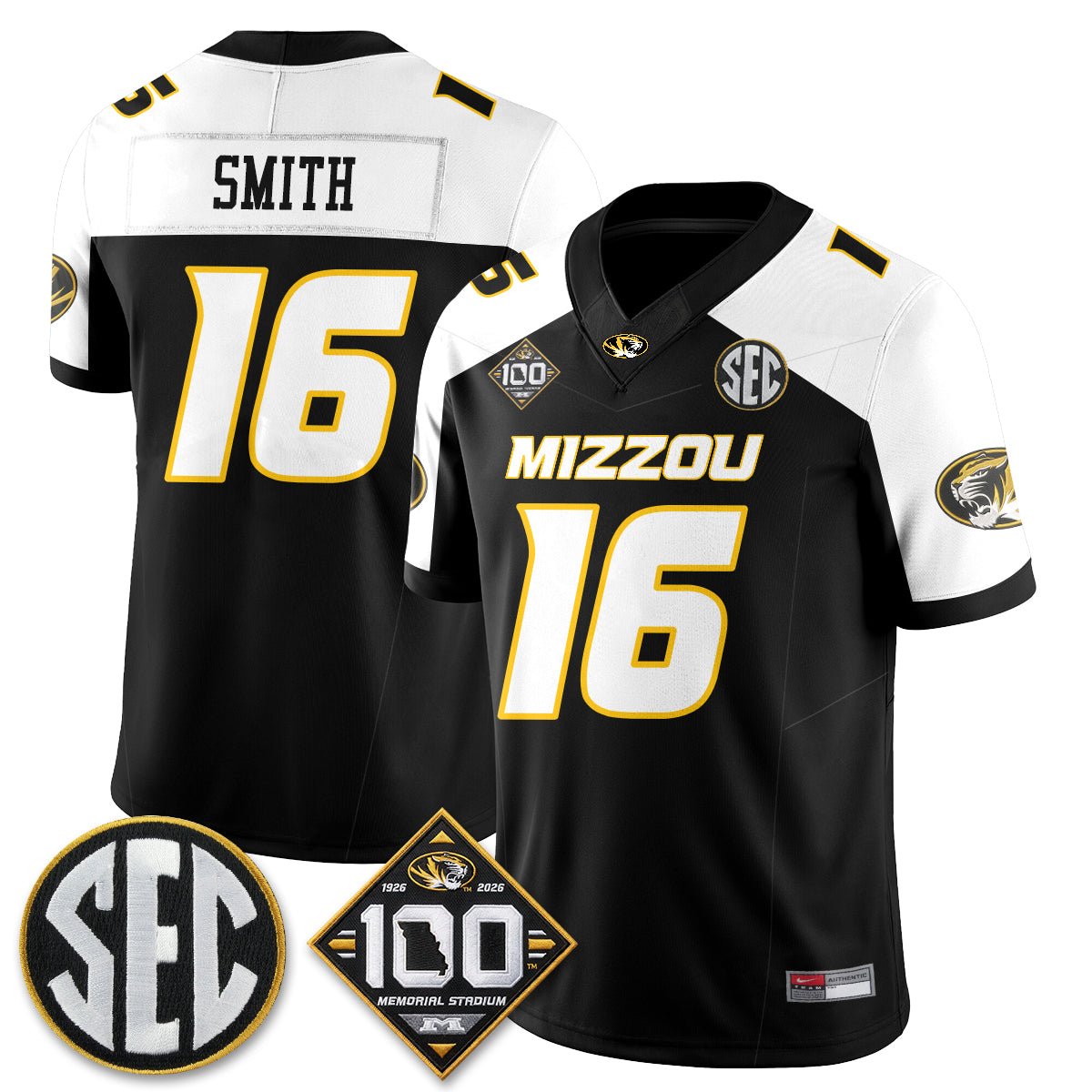 MIZZ 100th Anniversary of Memorial Stadium Vapor Jersey - Stitched