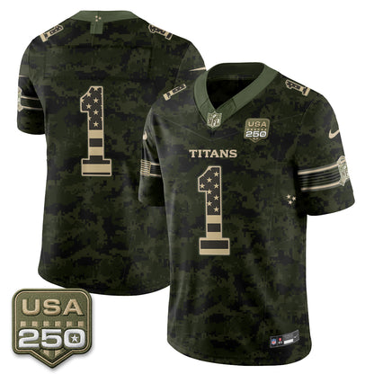 Tennessee Titans 2026 Salute to Service Edition Vapor Jersey - Stitched