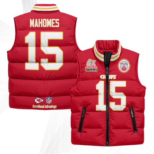 KC 4X Champs Gold Edition Puffer Vest - Printed