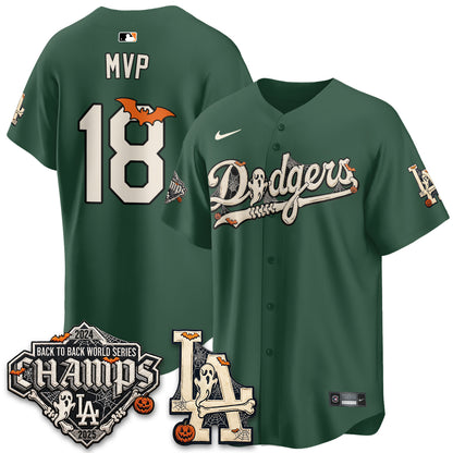Los Angeles Dodgers Halloween 2026 Vapor Jersey - Stitched