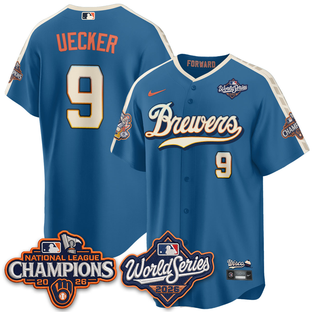 MIL 2026 NL Champions City Connect Vapor Jersey - Stitched