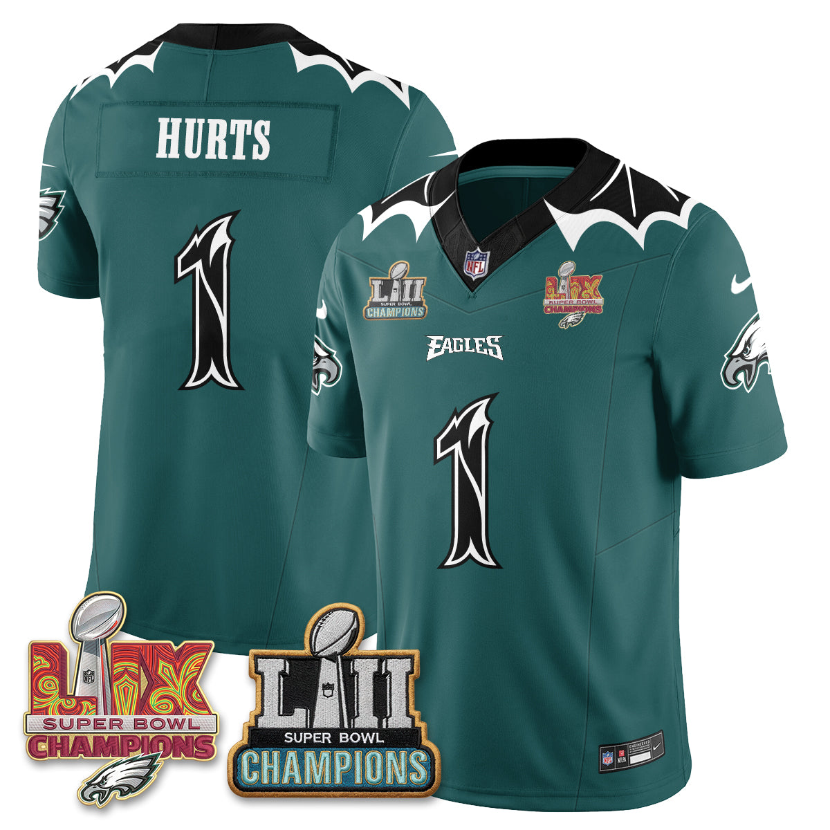 Philadelphia Eagles x Bat Edition Vapor Jersey - Stitched