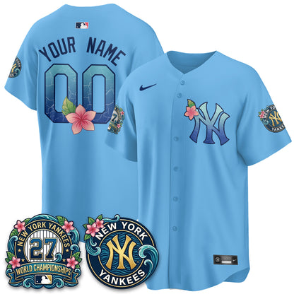 NYY "Aloha Spirit" Vapor Limited Custom Jersey - Printed