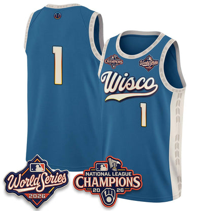 MIL 2026 NL Champions Basketball Jersey - Stitched