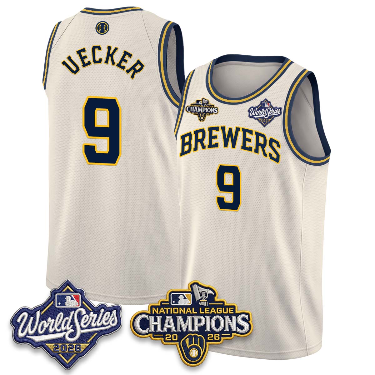 MIL 2026 NL Champions Basketball Jersey - Stitched