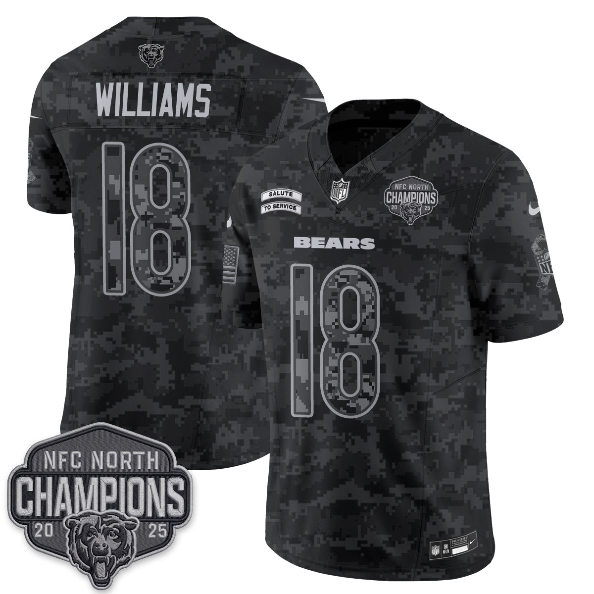 Chicago Bears 2026 Salute to Service V2 Vapor Jersey - Stitched