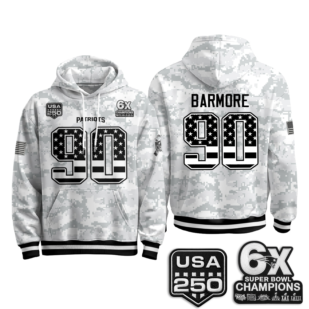 NE 2026 Salute To Service Edition Pullover Hoodie - Printed