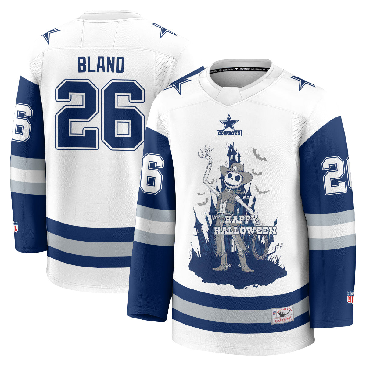 Dallas Cowboys x Nightmare Halloween 2026 Edition Hockey Jersey - Printed