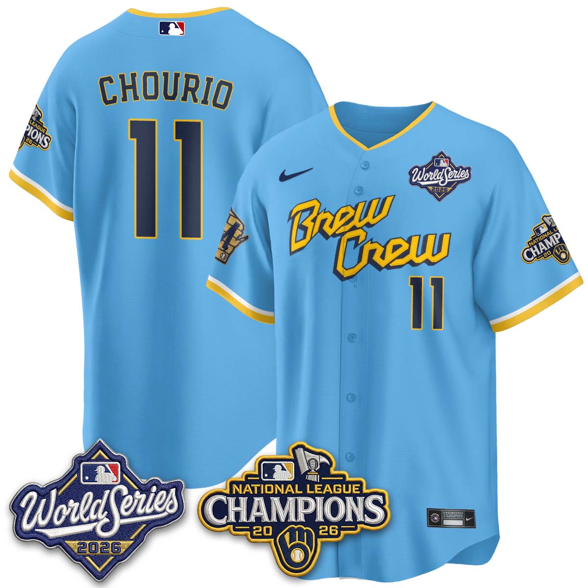 MIL 2026 NL Champions Vapor Jersey - Stitched