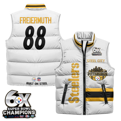 PIT "Steel City" Puffer Vest - Printed