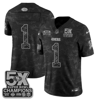 San Francisco 49ers 2026 Salute to Service V2 Vapor Jersey - Stitched