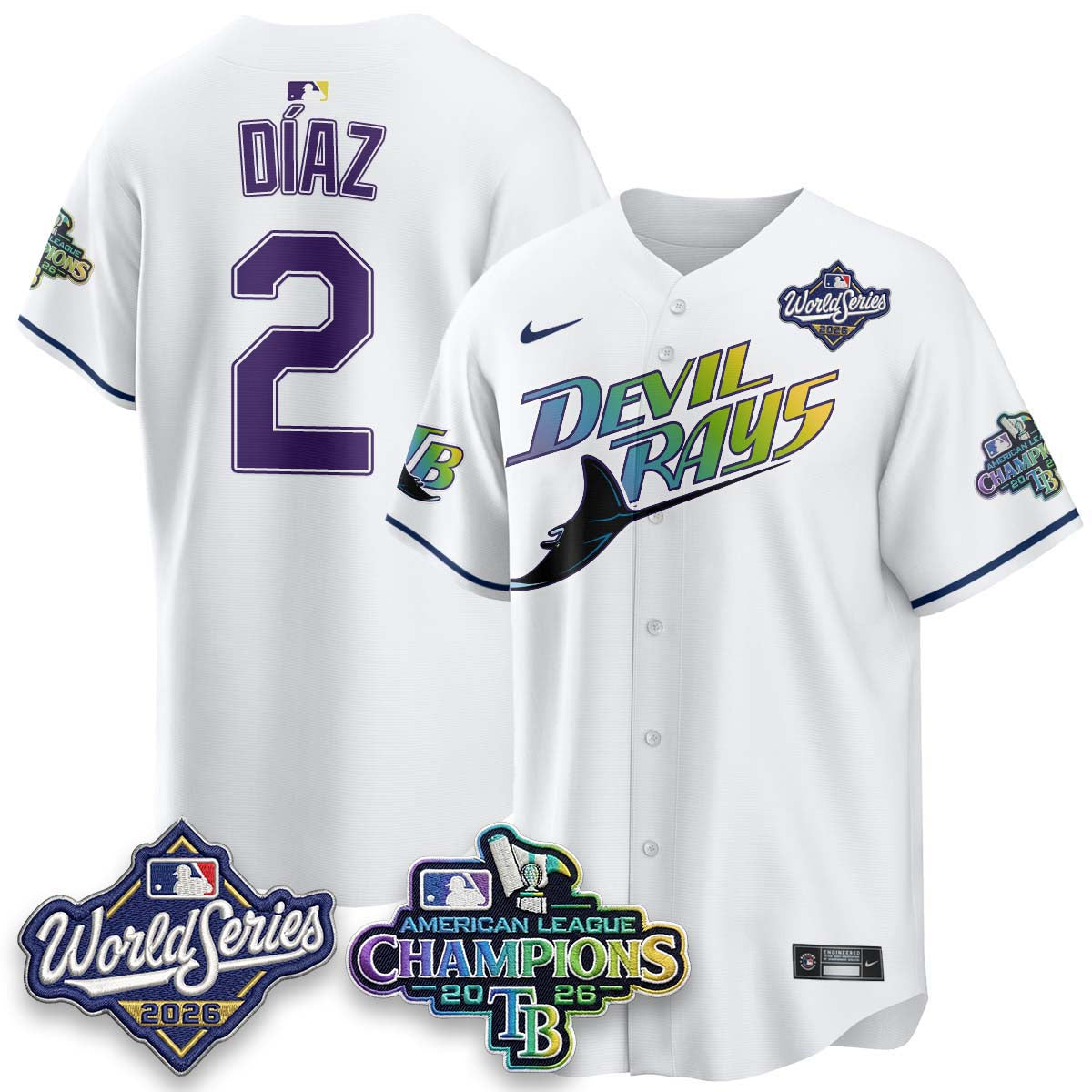 TB 2026 AL Champions Vapor Jersey - Stitched