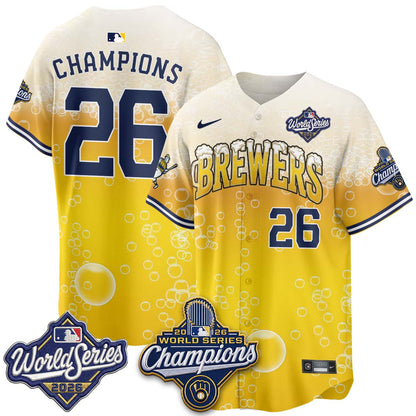 MIL "Pitcher & Pint" 2026 WS Champions Vapor Jersey - Stitched