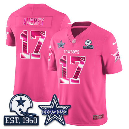 DAL Breast Cancer Awareness Edition Vapor Jersey - Stitched