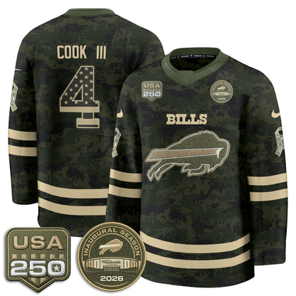 BUF 2026 Salute To Service Edition Hockey Jersey - Printed