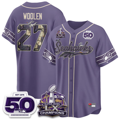 Seattle Seahawks 2026 Nightmare Edition Vapor Baseball Jersey - Stitched