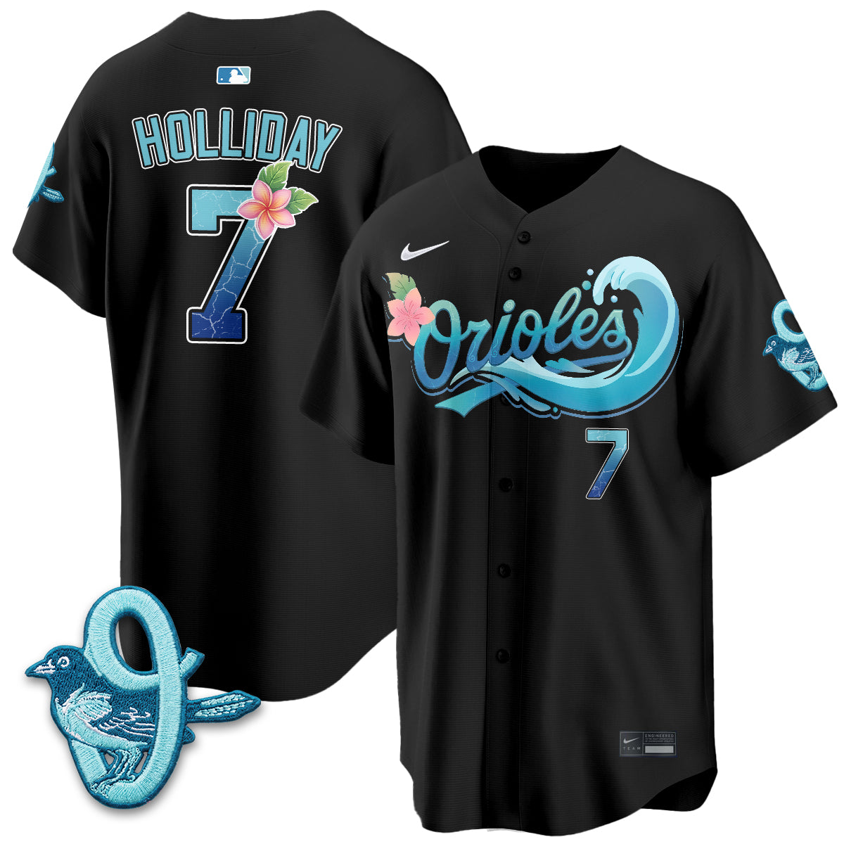 Baltimore Orioles Aloha Spirit Vapor Premier Jersey - Stitched