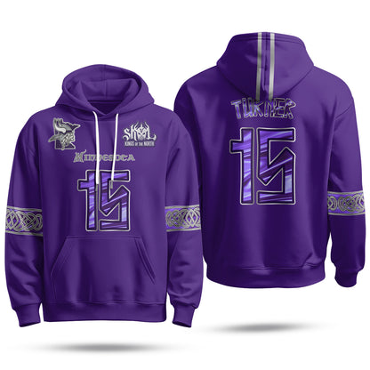 Minnesota Vikings 2026 Warrior Fleece Hoodie - Printed