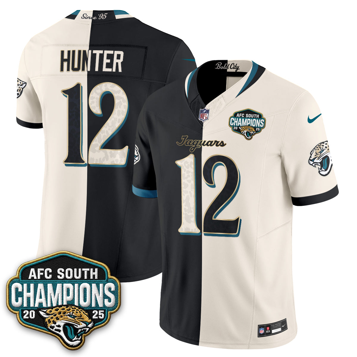Jacksonville Jaguars 2026 Rivalries Split Vapor Jersey - Stitched